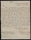 Letter from Captain Thomas Sparrow to Captain G. W. Johnston